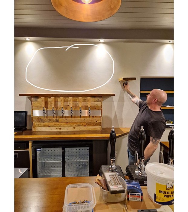 Completed Bank of Beers bar interior