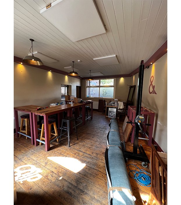 Planning the new Bank of Beers bar and seating layout