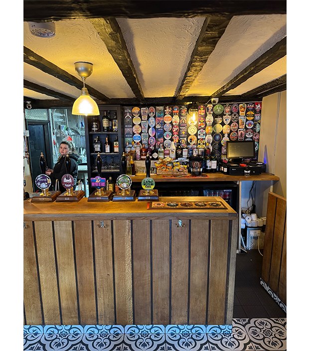 Creating the new handcrafted bar at The Angel Atherstone