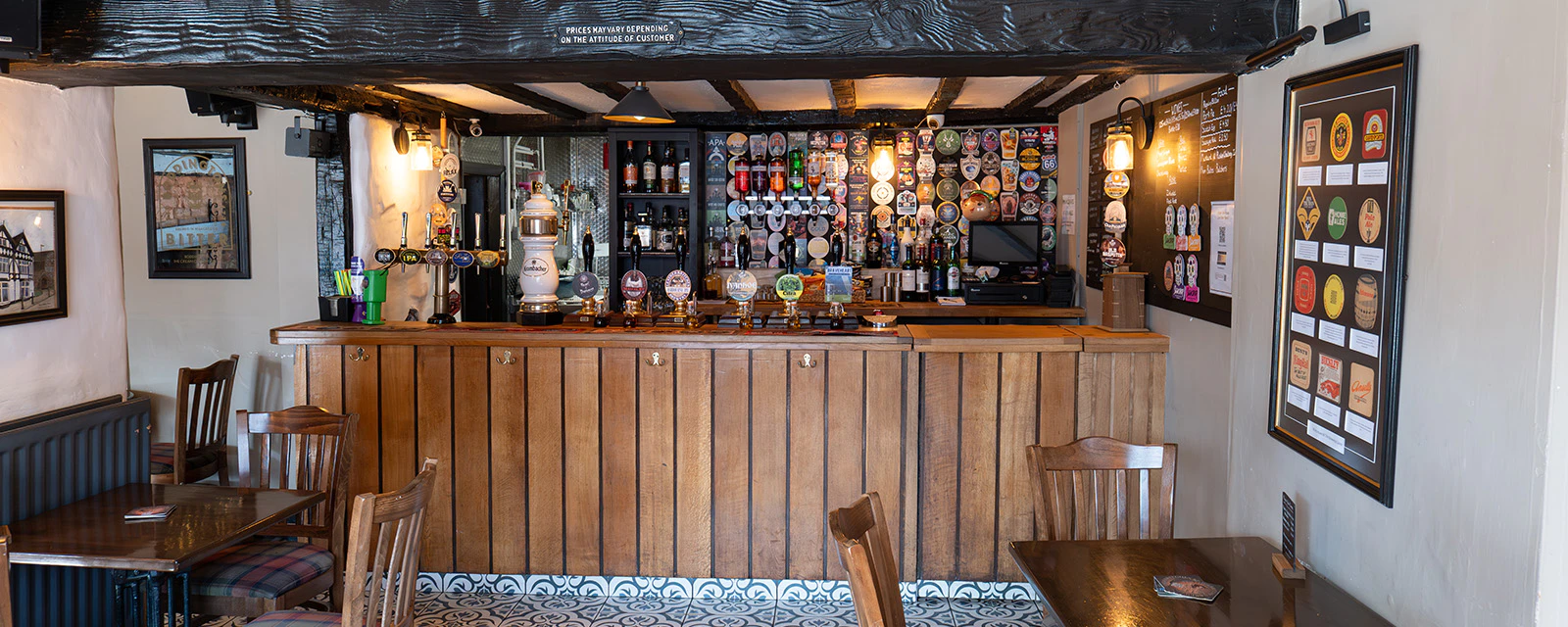 Real ales served at The Angel Atherstone